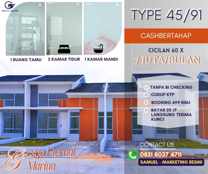 Cashbertahap Type 45/91