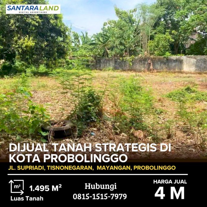 DIJUAL TANAH STRATEGIS DI KOTA PROBOLINGGO
