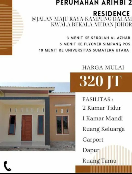 Jual Rumah Siap Huni Di Kuala Bekala Medan Johor