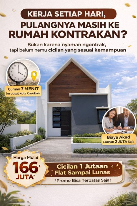 RUMAH SUBSIDI MURAH 100 JUTAAN MADIUN-CARUBAN
