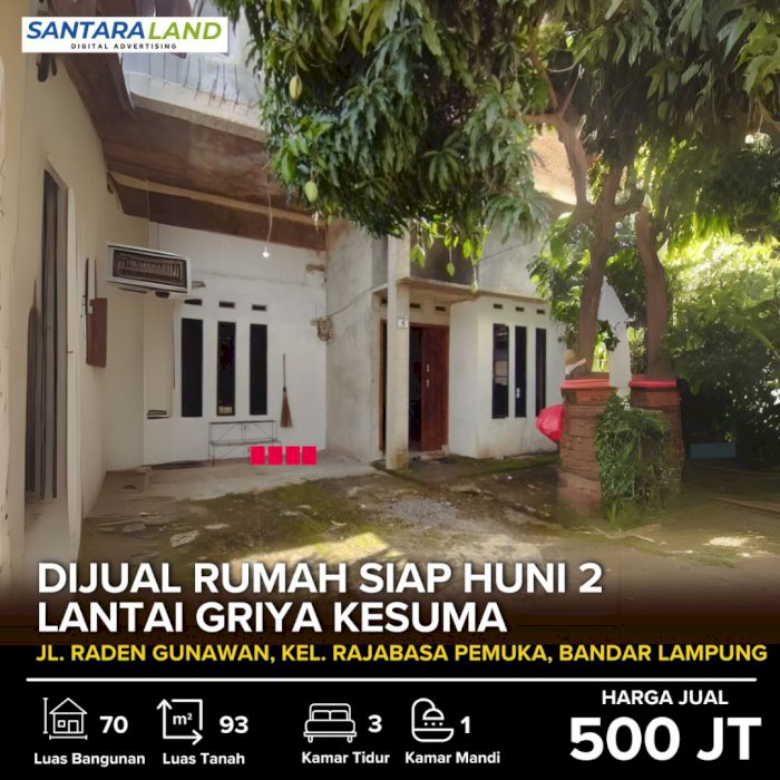 Dijual Rumah Siap Huni 2 Lantai Griya Kesuma
