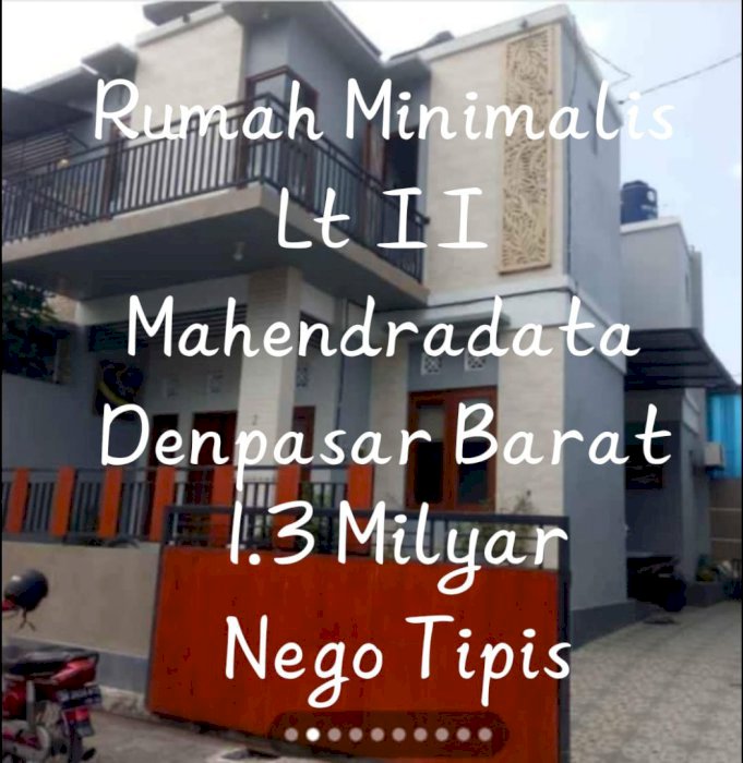 Di Jual Rumah Minimalis 2 Lantai Di Denpasar Barat