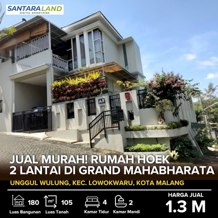 JUAL MURAH! Rumah Hoek 2 Lantai di Perumahan Grand Mahabharata