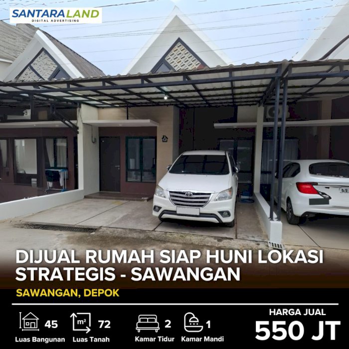 Dijual Rumah Siap Huni Lokasi Strategis - Sawangan