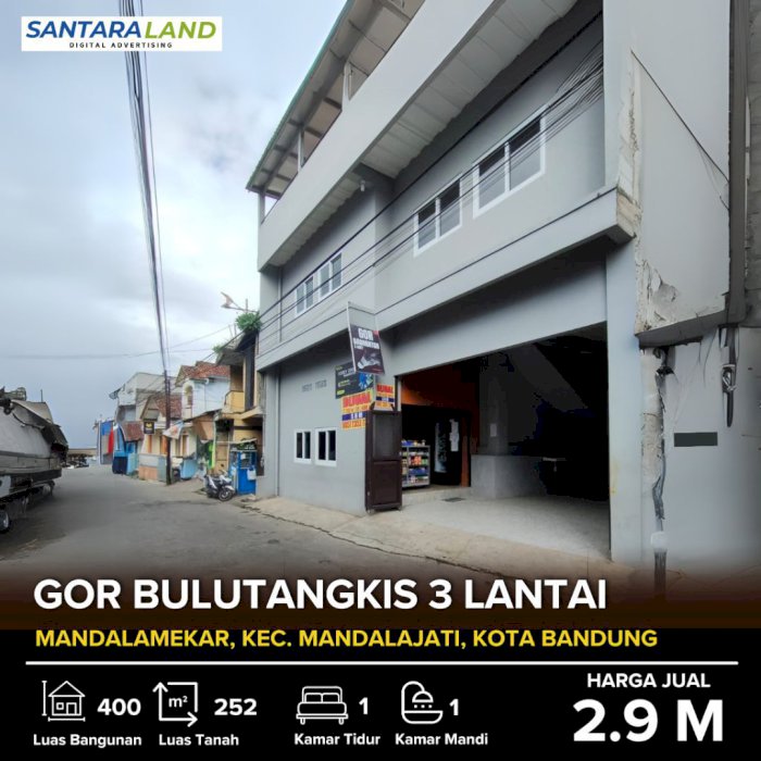 GOR Bulutangkis Lantai 3 – Cocok untuk Usaha Konveksi atau Cafe