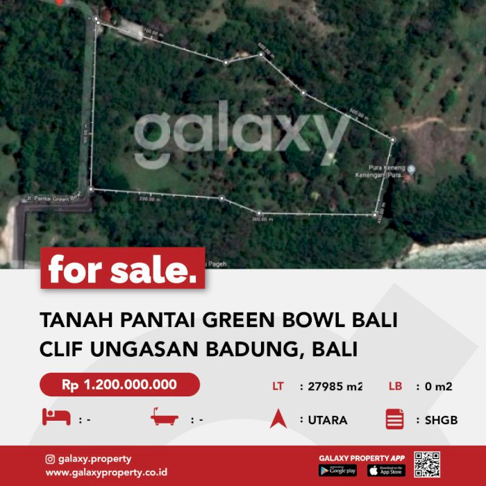 DIJUAL TANAH GREEN  BOWL DI UNGASAN  BALI