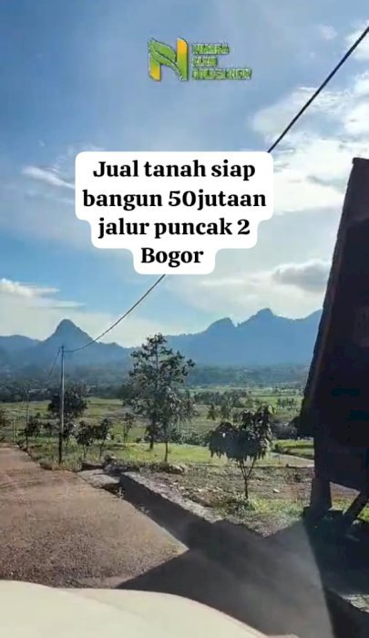 Jual Tanah murah pinggir jalan  raya siap bangun cocok untuk investasi