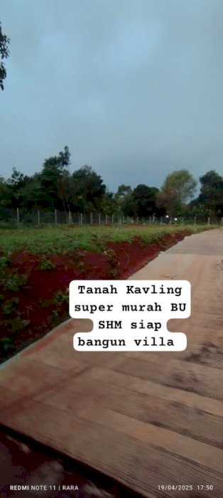 Jual tanah darat 100-1000meter  cocok untuk investasi