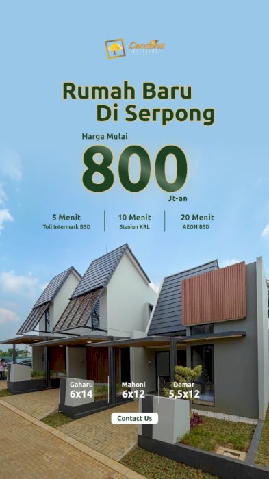 Di Jual Cepat Rumah Mezànin Ready unit di SERPONG