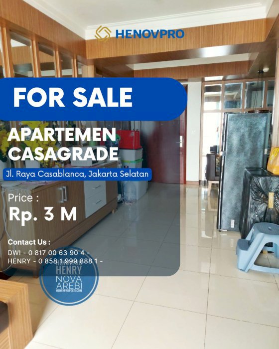 APARTEMEN CASAGRANDE Unit 2+1BR Full Furnish and Full Renov CITY VIEW