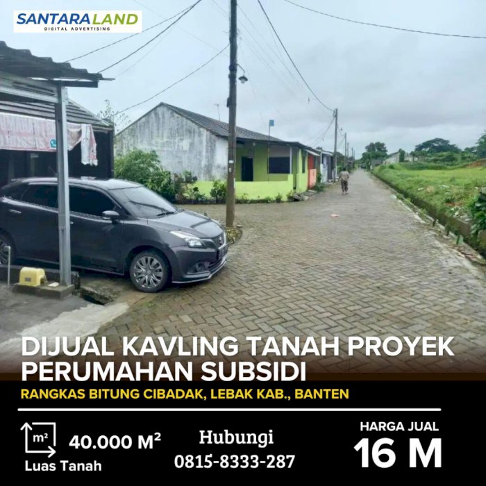 Dijual Kavling Tanah Proyek Perumahan Subsidi