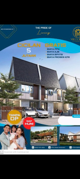 Di jual Rumah baru di Villa Rosa Karawaci