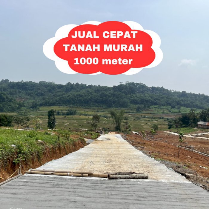 Tanah murah view lepas jual BU masuk mobil 082123166640