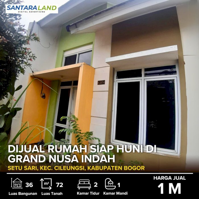 Dijual Rumah Siap Huni di Grand Nusa Indah