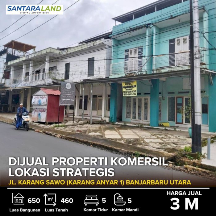 Dijual Properti Komersil Strategis