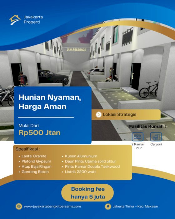 JAYA RESIDENCE HUNIAN NYAMAN, HARGA AMAN!
