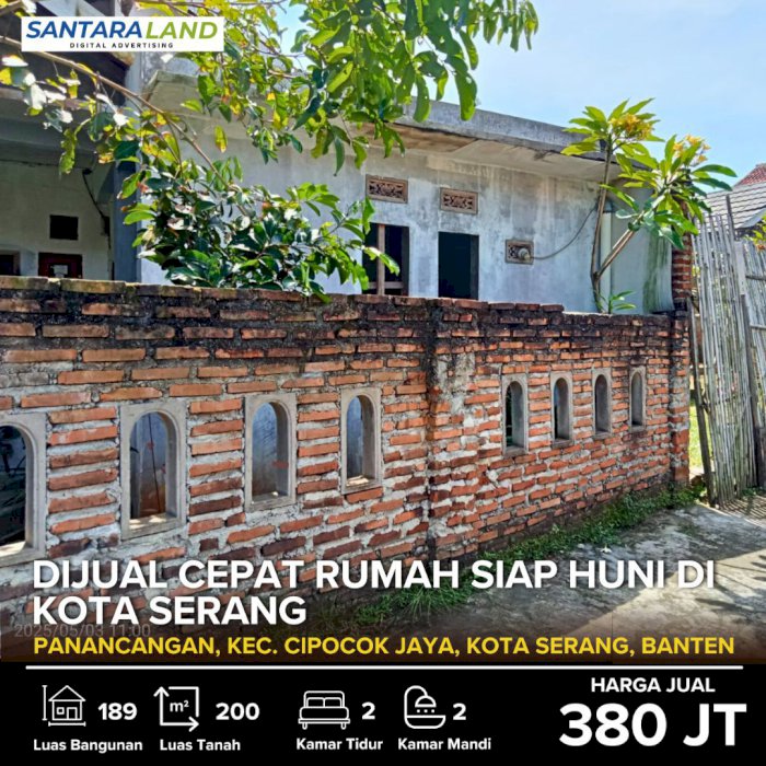 DIJUAL CEPAT RUMAH SIAP HUNI DI KOTA SERANG