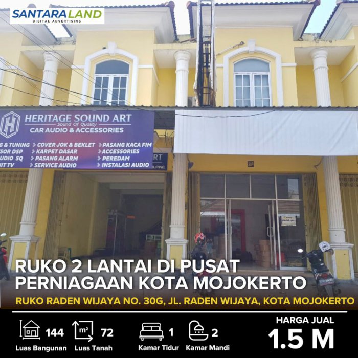 Ruko 2 Lantai di Pusat Perniagaan Kota Mojokerto