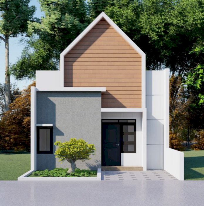 rumah subsidi minimalis Cicilan Flat 1 jutaan ready Taman dan garasi,