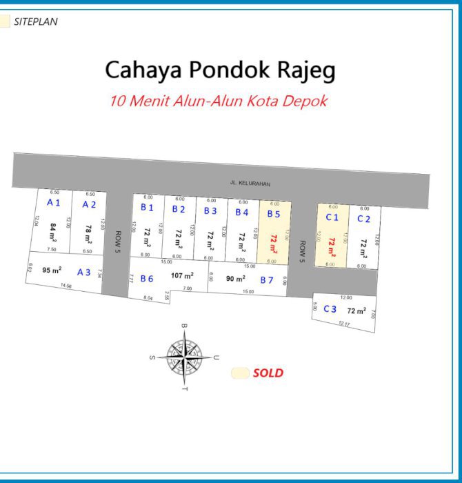Harga Murah, Lokasi Strategis ! Tanah Kavling Pondok Rajeg