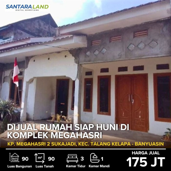 Dijual Rumah Siap Huni di Komplek Megahasri