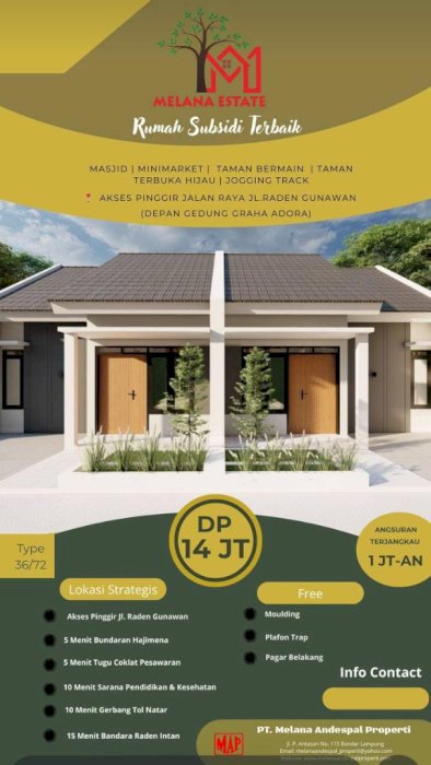 Perumahan pinggir Bandar Lampung