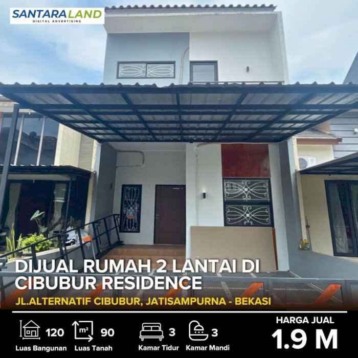 Dijual Rumah 2 Lantai di Cibubur Residence