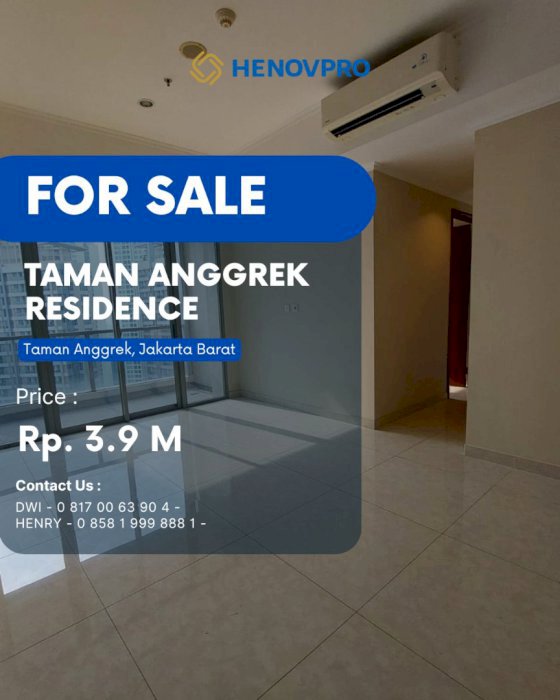 Dijual Cepat 3+1BR City Harga Terspecial di Taman Anggrek Residences