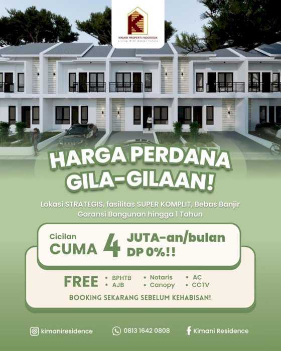 Di Jual Rumah 2 Lantai Siap Huni