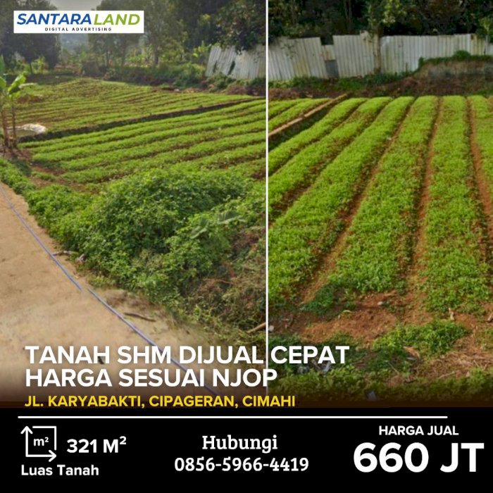 TANAH SHM DIJUAL CEPAT – HARGA SESUAI NJOP