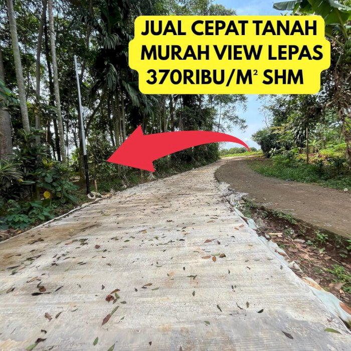 Jual Tanah murah view lepas 370ribu/m sudah SHM