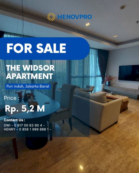 The Windsor Apartment 3+1BR Full Furnish Turun Harga Dijual Cepat