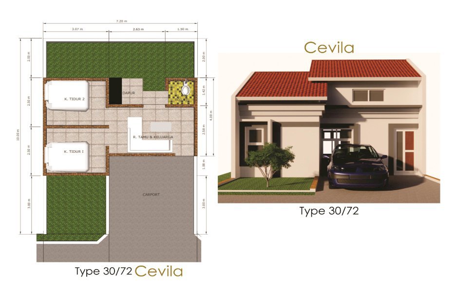 Rumah Subsidi Plus 30/72 Siyap Huni