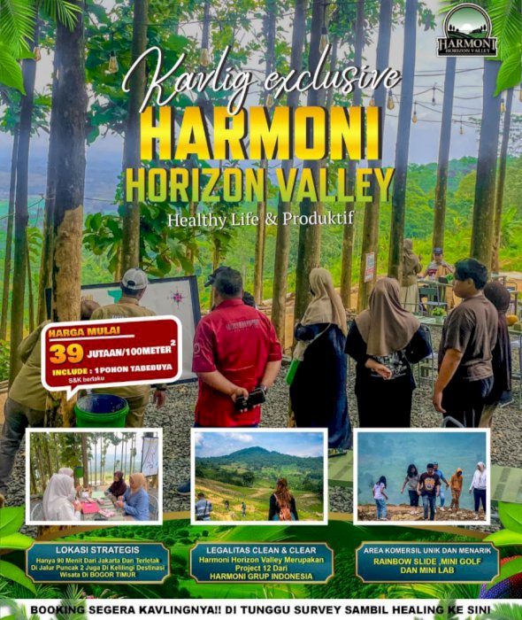 Tanah Kavling Harmoni Horizon Valley Sukamakmur Kota Bogor