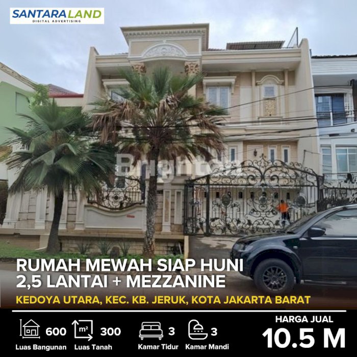 RUMAH MEWAH SIAP HUNI 2,5 LANTAI + MEZZANINE