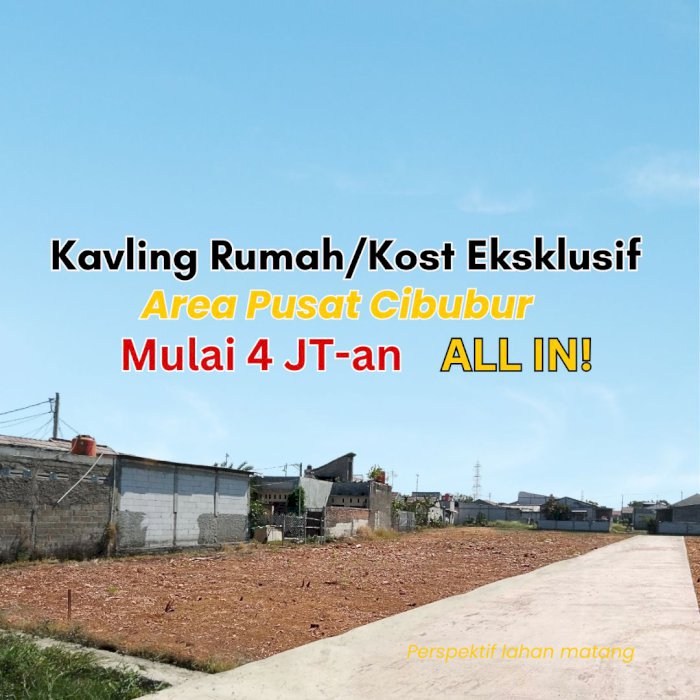 Tanah Kavling Kota Wisata Indah — Lokasi Premium, Harga Bersahabat