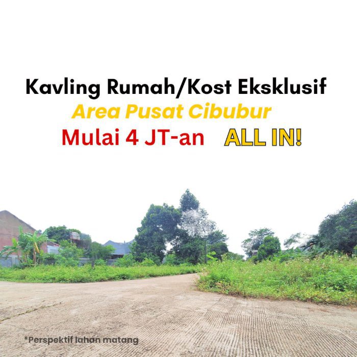 Tanah Kavling  Asri di Kota Wisata Indah, Cocok untuk Hunian & Bisnis