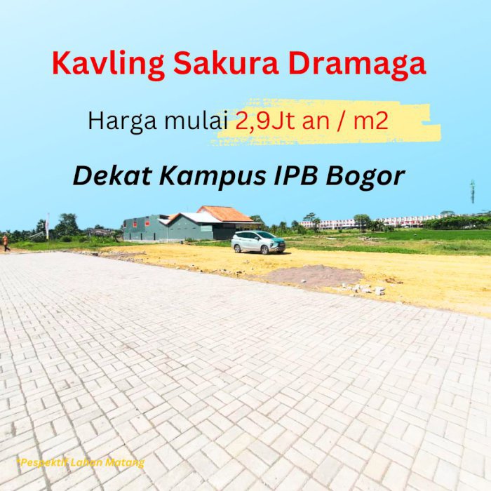 Kavling Siap Bangun di Sakuran Dramaga, Lokasi Strategis & Asri