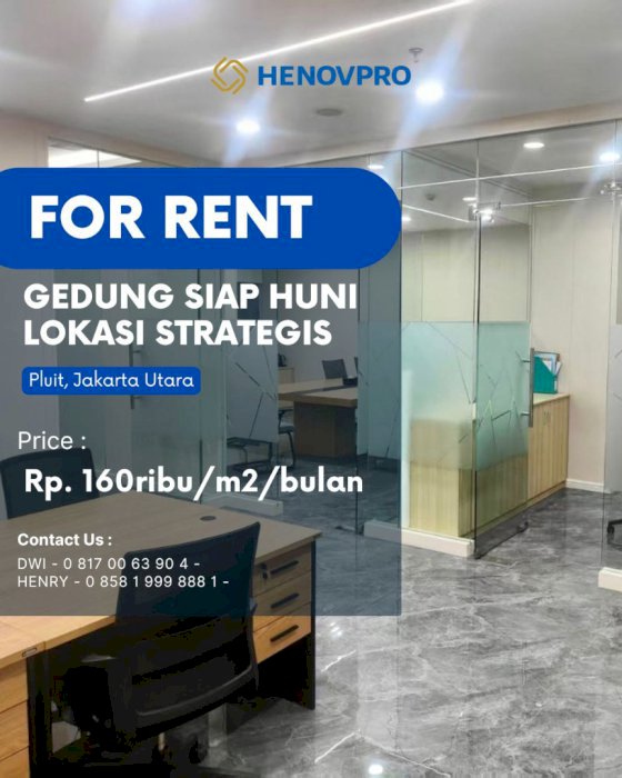 Gedung siap huni di Pluit Jakarta Utara Lokasi Strategis