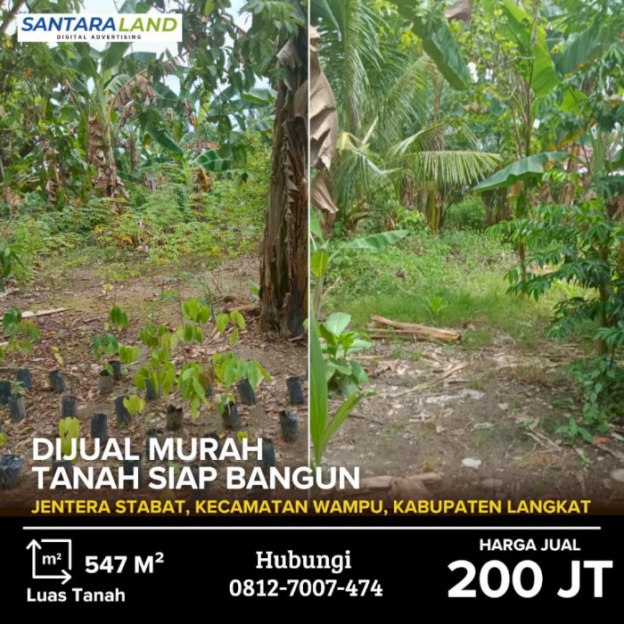 DIJUAL MURAH TANAH SIAP BANGUN