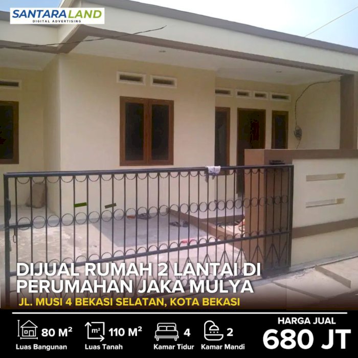 DIJUAL RUMAH 2 LANTAI DI Perumahan Jaka Mulya