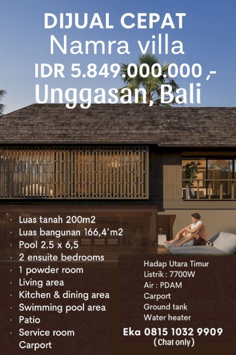 DIJUAL CEPAT VILLA BRAND NEW UNGASAN, BADUNG, BALI