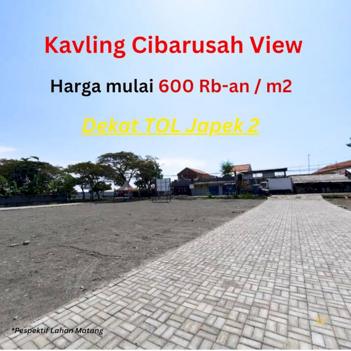 Tanah Kavling Premium Cibarusah View Dekat Tol Japek 2 & Zona Industri