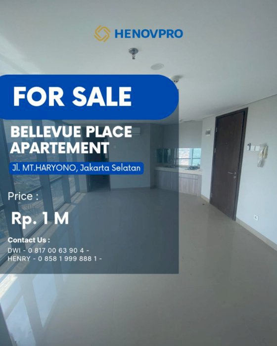 For Sale Bellevue Place Semi Furnish Tebet Jakarta Selatan