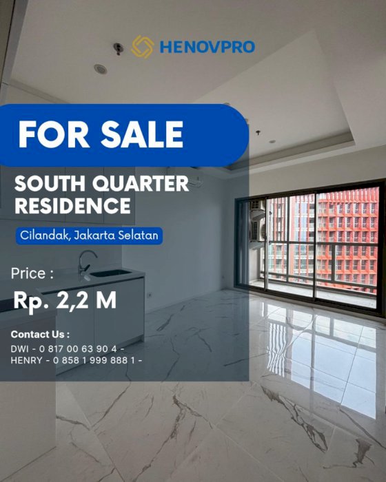 HARGA TERBAIK SOUTH QUARTER RESIDENCE Best Unit and View