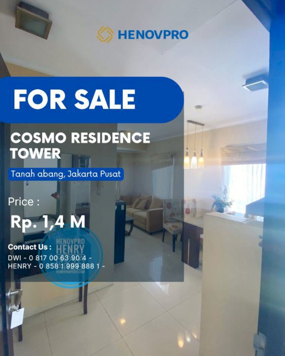 BEST PRICE COSMO RESIDENCE FULL FURNISH BEST VIEW