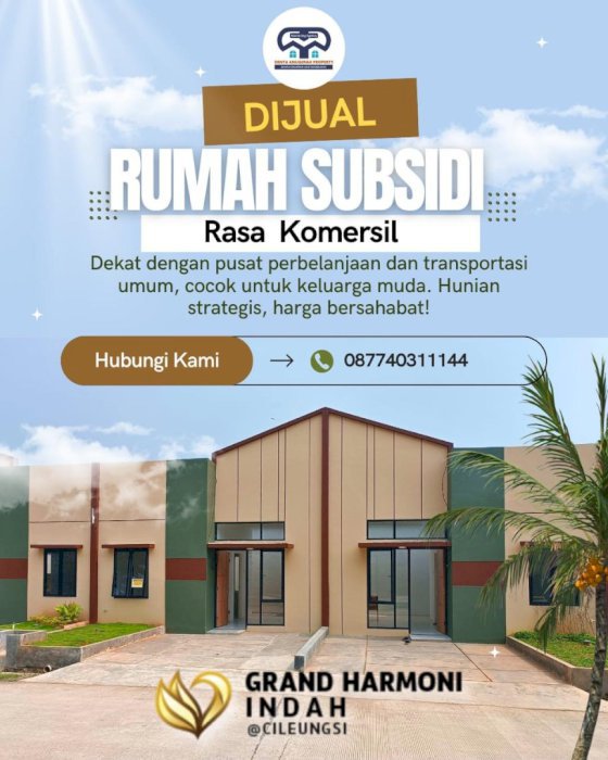 Rumah subsidi di jalan Provinsi