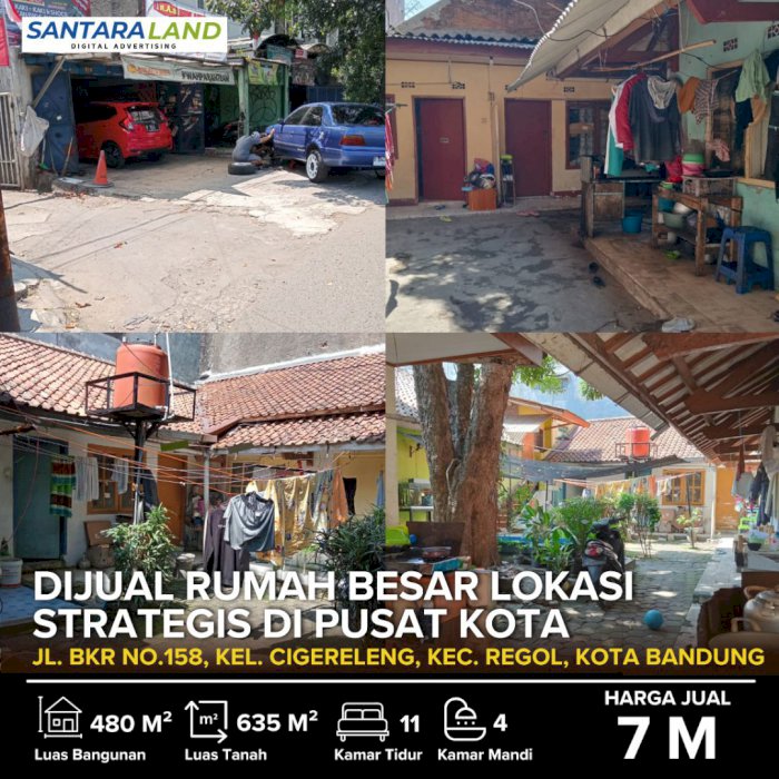 DIJUAL RUMAH BESAR LOKASI STRATEGIS DI PUSAT KOTA BANDUNG