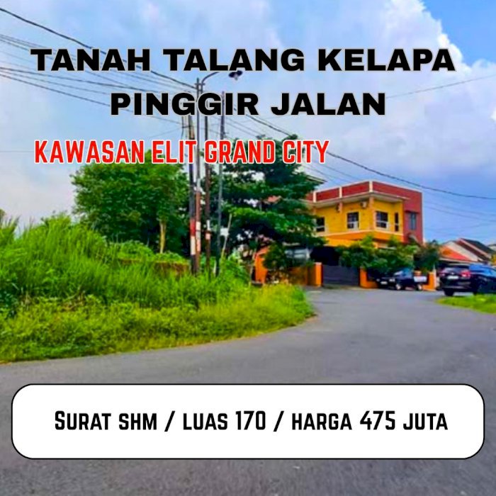 Jual Tanah Strategis Pinggir Jalan  Talang Kelapa Springhill Palembang