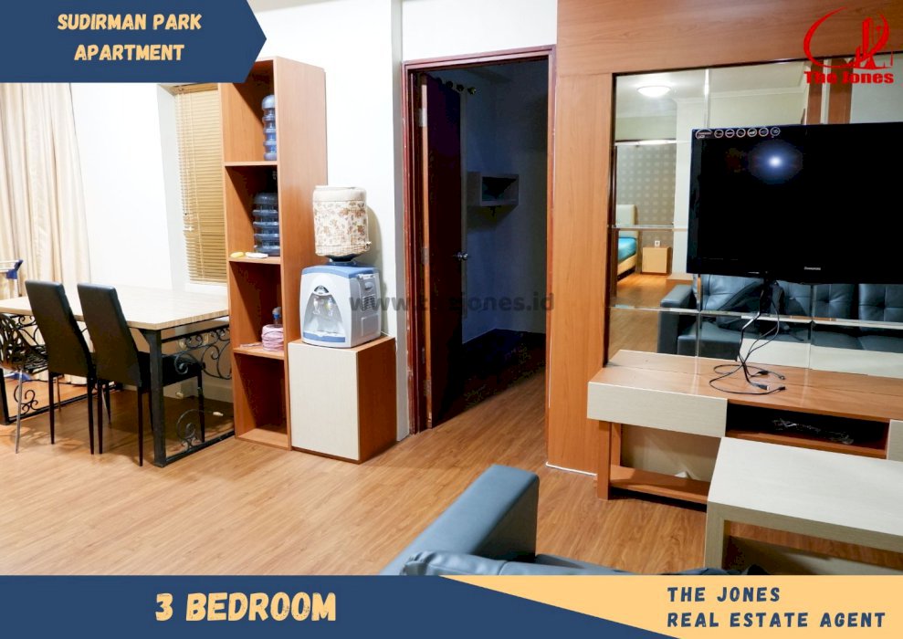 Dijual Apartemen Sudirman Park Type 3+1 BR Fully Furnished (0057)